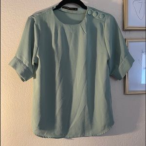 Sage green blouse